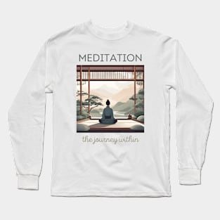 The Journey With In, Meditation, Spirituality, Yoga Long Sleeve T-Shirt